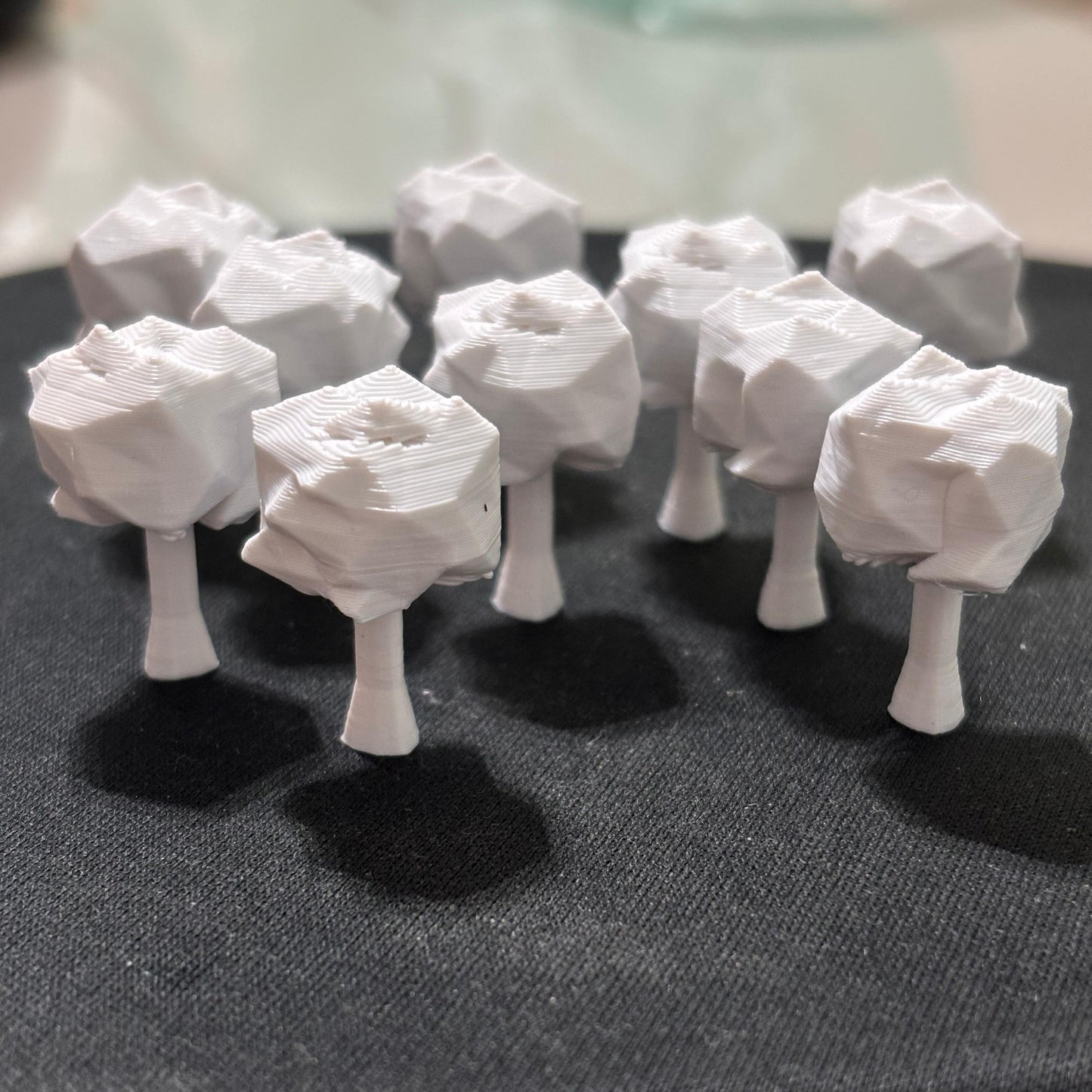 KIT 10 ÁRVORES PARA MAQUETE ESCALA 1:250 H: 2,6CM