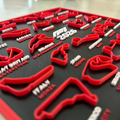 QUADRO CALENDÁRIO CIRCUITO F1 - 2026