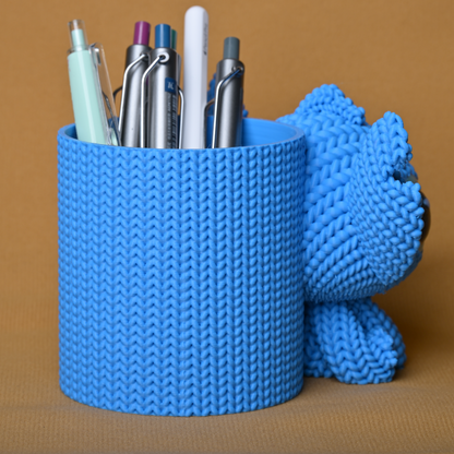 PORTA CANETA STITCH E ANGEL TEXTURIZADO
