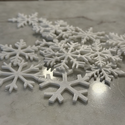 KIT FLOCOS DE NEVE PARA ÁRVORE DE NATAL