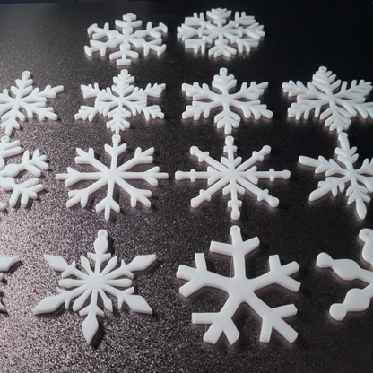 KIT FLOCOS DE NEVE PARA ÁRVORE DE NATAL