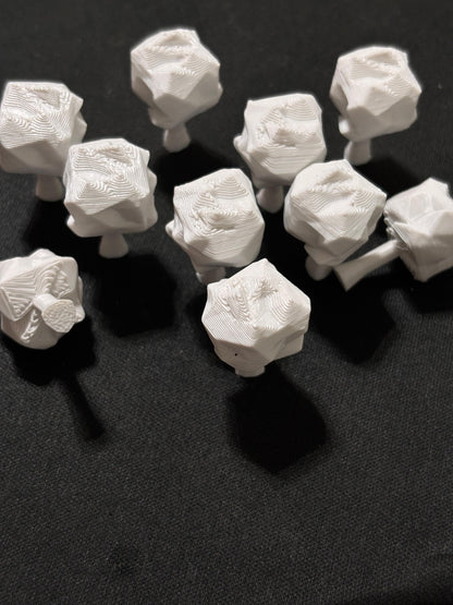 KIT 10 ÁRVORES PARA MAQUETE ESCALA 1:250 H: 2,6CM