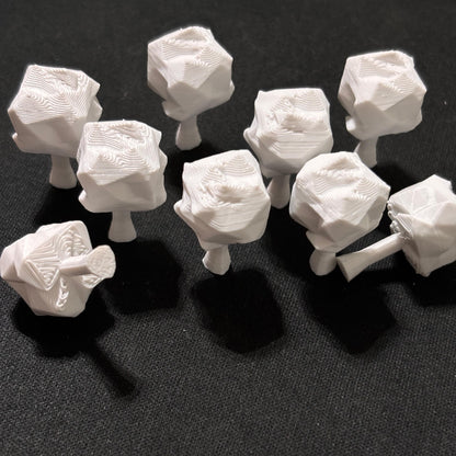 KIT 10 ÁRVORES PARA MAQUETE ESCALA 1:250 H: 2,6CM