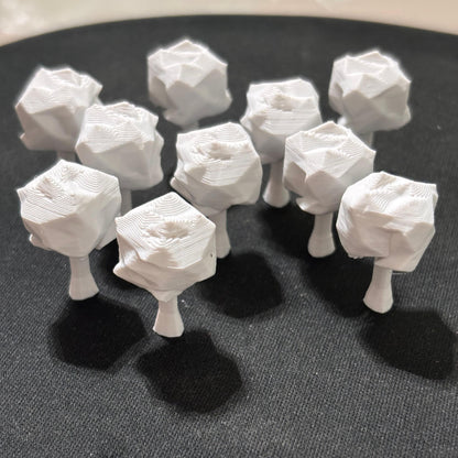 KIT 10 ÁRVORES PARA MAQUETE ESCALA 1:250 H: 2,6CM