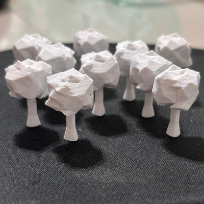KIT 10 ÁRVORES PARA MAQUETE ESCALA 1:250 H: 2,6CM